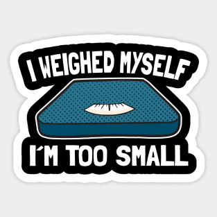 Funny Body Scale Bodyweight Fat People Overweight Sticker